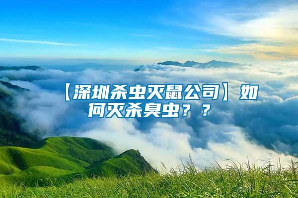 【深圳殺蟲滅鼠公司】如何滅殺臭蟲？？