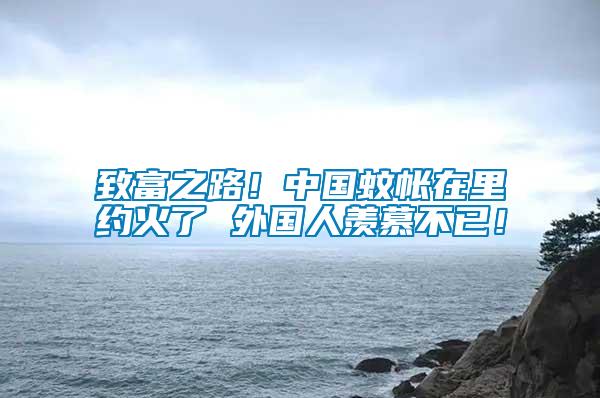 致富之路！中國蚊帳在里約火了 外國人羨慕不已！