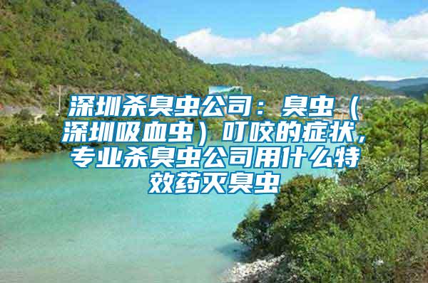 深圳殺臭蟲公司：臭蟲（深圳吸血蟲）叮咬的癥狀，專業(yè)殺臭蟲公司用什么特效藥滅臭蟲