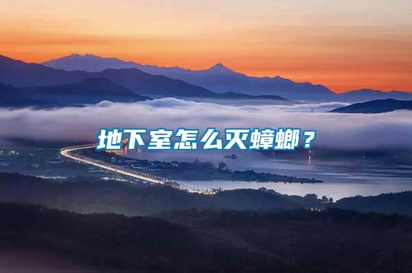 地下室怎么滅蟑螂？