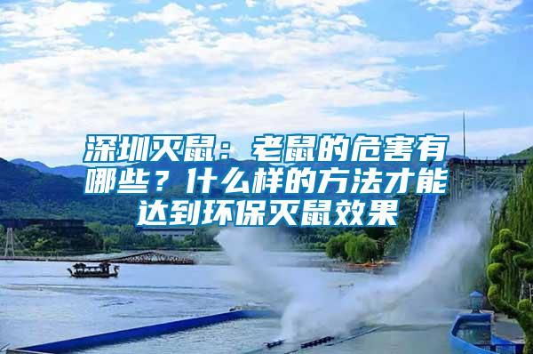 深圳滅鼠：老鼠的危害有哪些？什么樣的方法才能達到環保滅鼠效果
