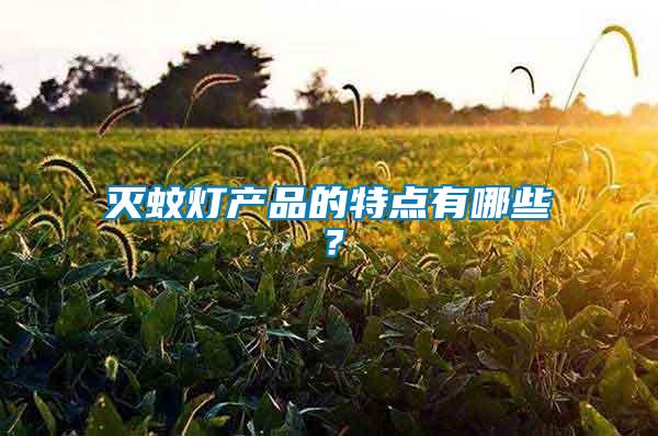 滅蚊燈產(chǎn)品的特點有哪些？