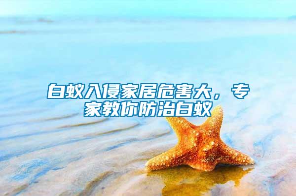 白蟻入侵家居危害大，專家教你防治白蟻