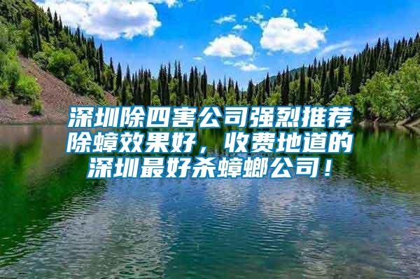 深圳除四害公司強烈推薦除蟑效果好，收費地道的深圳最好殺蟑螂公司！