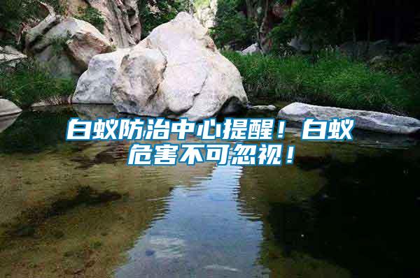 白蟻防治中心提醒！白蟻危害不可忽視！