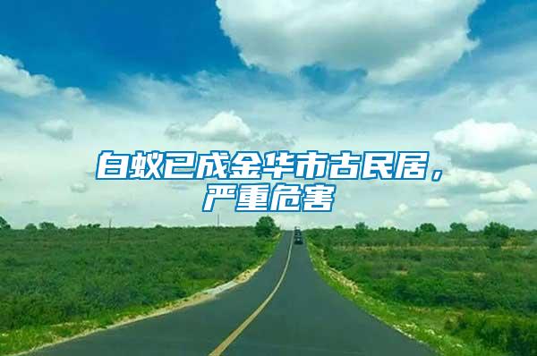 白蟻已成金華市古民居，嚴(yán)重危害