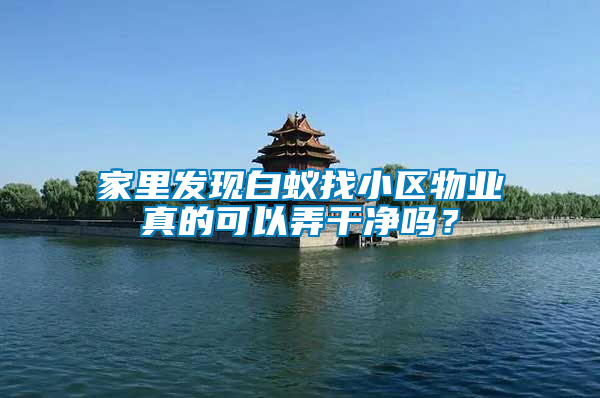家里發(fā)現(xiàn)白蟻找小區(qū)物業(yè)真的可以弄干凈嗎？