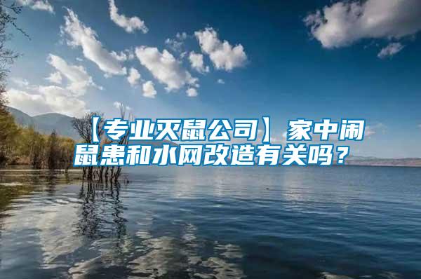【專(zhuān)業(yè)滅鼠公司】家中鬧鼠患和水網(wǎng)改造有關(guān)嗎？
