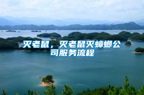 滅老鼠，滅老鼠滅蟑螂公司服務流程