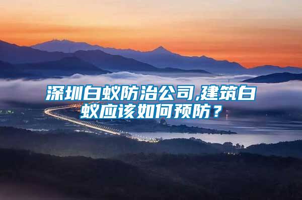 深圳白蟻防治公司,建筑白蟻應該如何預防？