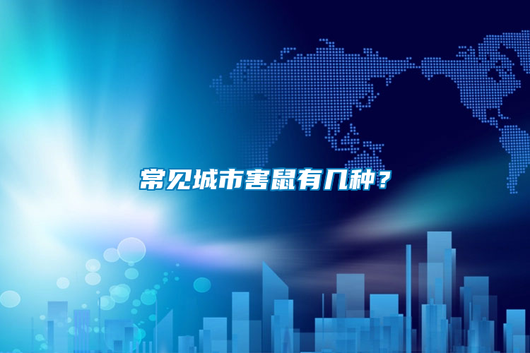 常見(jiàn)城市害鼠有幾種？