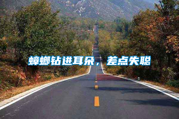 蟑螂鉆進(jìn)耳朵，差點(diǎn)失聰